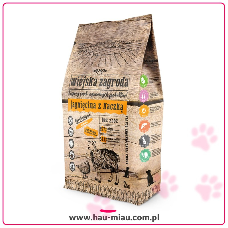 Wiejska Zagroda - JAGNIĘCINA & KACZKA - 2 KG Wiejska Zagroda - JAGNIĘCINA & KACZKA - 2 KG