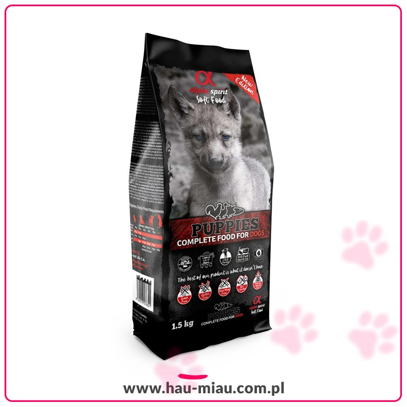 Alpha Spirit - Karma Miekka PUPPIES - 1,5 KG - dla Szczeniąt Alpha Spirit - Karma Miekka PUPPIES - 1,5 KG - dla Szczeniąt