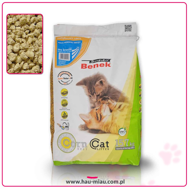 Super Benek Corn Cat Morska bryza - 25 L Super Benek Corn Cat Morska bryza - 25 L