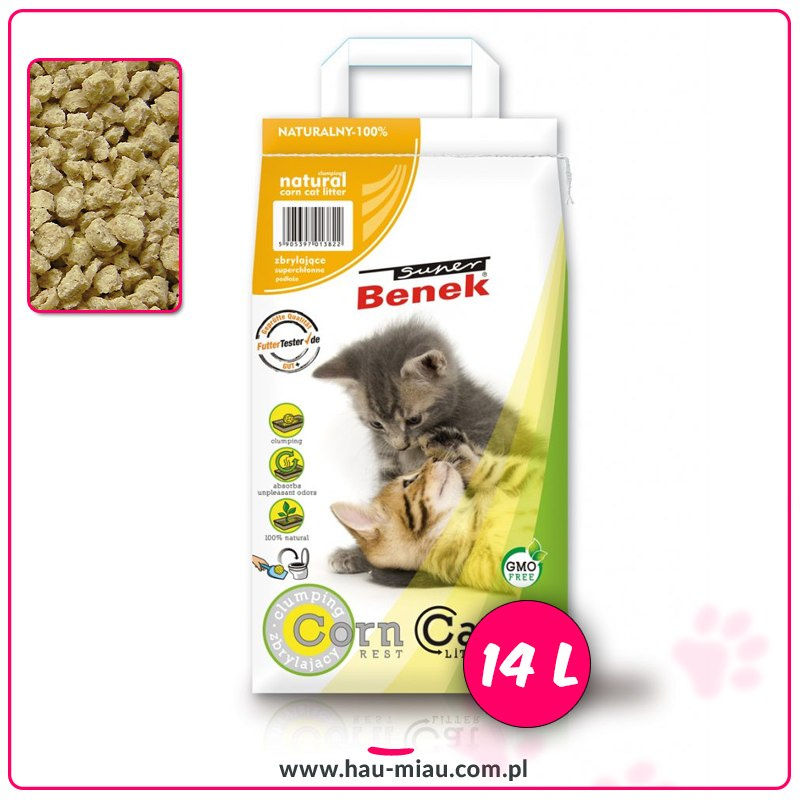 Super Benek - Corn Cat Naturalny - 14 L
