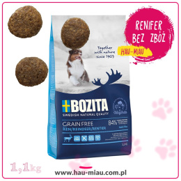 Bozita - Grain Free Adult Plus Reindeer - RENIFER - 1,1 KG