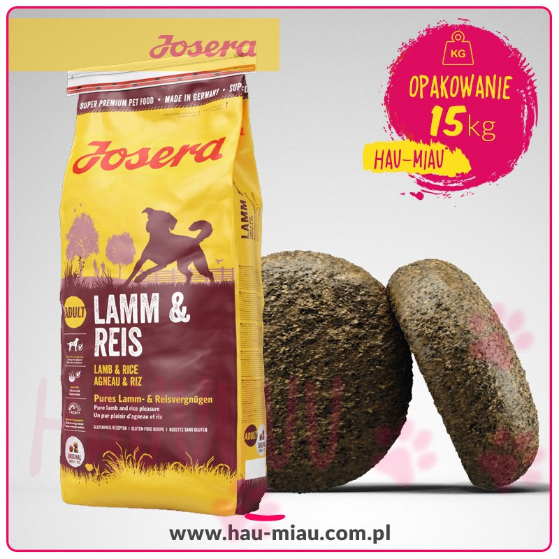Josera - Lamm & Reis - JAGNIĘCINA I RYŻ - 15 KG Josera - Lamm & Reis - JAGNIĘCINA I RYŻ - 15 KG