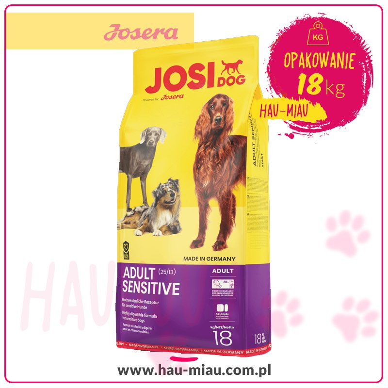 JosiDog - Adult Sensitive - DRÓB & RYŻ - 18 KG JosiDog - Adult Sensitive - DRÓB & RYŻ - 18 KG