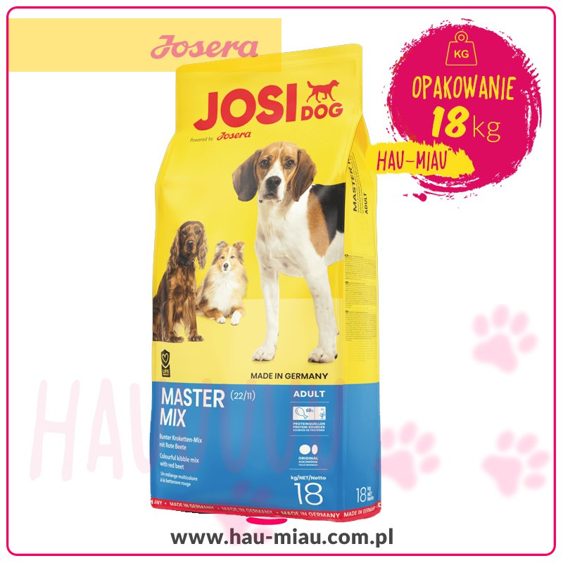 JosiDog - Master Mix - DRÓB - 18 KG JosiDog - Master Mix - DRÓB - 18 KG