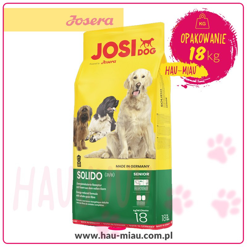 JosiDog - Solido - DRÓB & ZIARNA - 18 KG JosiDog - Solido - DRÓB & ZIARNA - 18 KG