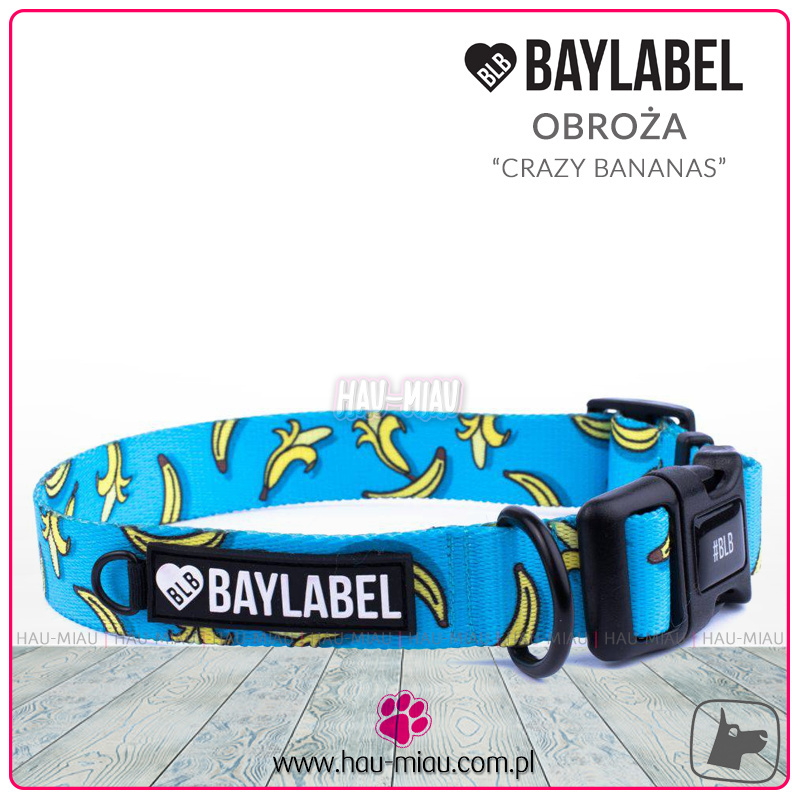 Baylabel - Obroża dla psa - Crazy Bananas - "L"