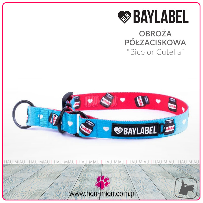 Baylabel - Obroża półzaciskowa dla psa - Bicolor Cutella - "L"