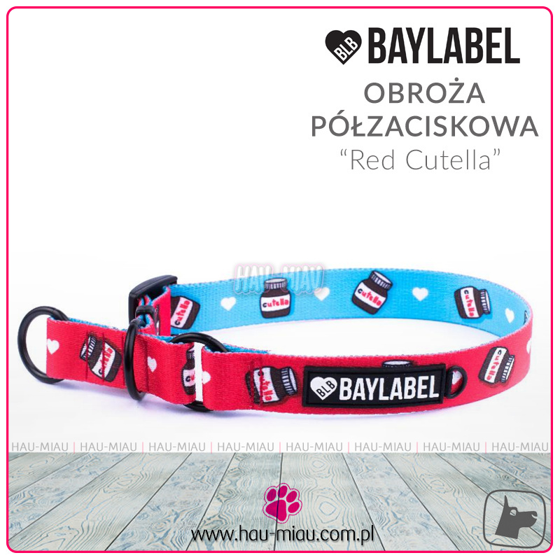 Baylabel - Obroża półzaciskowa dla psa - Red Cutella - "L" Baylabel - Obroża półzaciskowa dla psa - Red Cutella - "L"