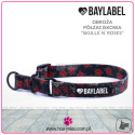 Baylabel - Obroża półzaciskowa dla psa - Skulls`n`Roses - "M"
