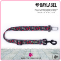 Baylabel - Pas do samochodu dla psa - Skulls`n`Roses - 2 cm
