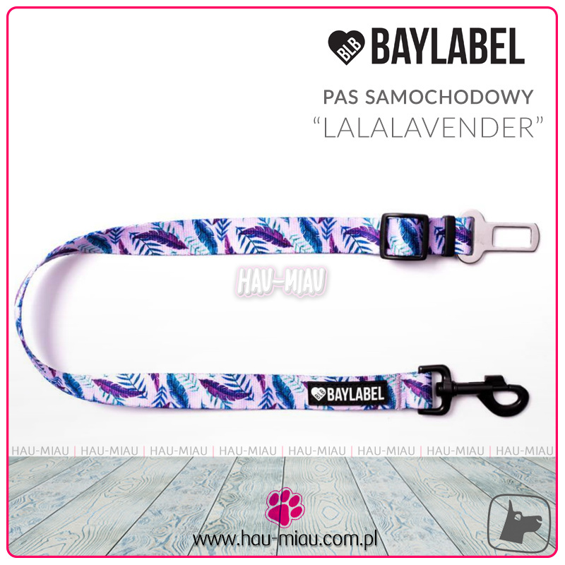 Baylabel - Pas do samochodu dla psa - Lalalavender Land - 2,5 cm