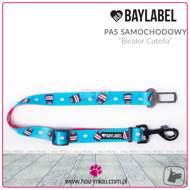 Baylabel - Pas do samochodu dla psa - Bicolor Cutella - 2 cm Baylabel - Pas do samochodu dla psa - Bicolor Cutella - 2 cm