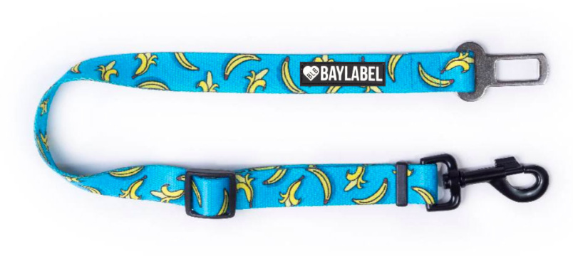Baylabel - Pas do samochodu dla psa - Crazy Bananas - 2 cm