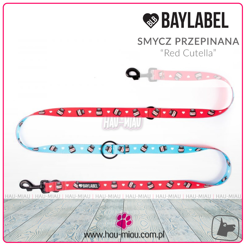 Baylabel - Smycz Przepinana 300 cm - Red Cutella - "M" Baylabel - Smycz Przepinana 300 cm - Red Cutella - "M"