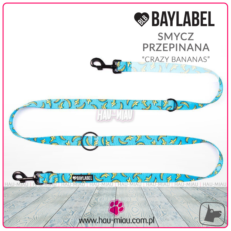 Baylabel - Smycz Przepinana 300 cm - Crazy Bananas - "L" Baylabel - Smycz Przepinana 300 cm - Crazy Bananas - "L"
