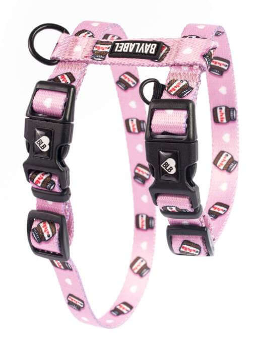 Baylabel - Szelki dla dorosłego kota - Pink Cutella - S Baylabel - Szelki dla dorosłego kota - Pink Cutella - S