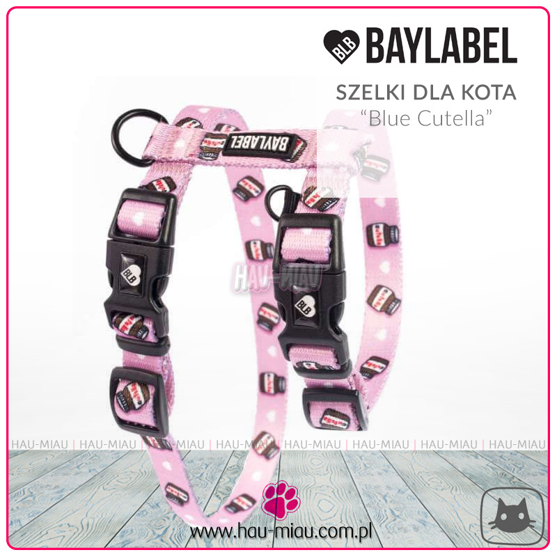 Baylabel - Szelki dla dorosłego kota - Pink Cutella - S Baylabel - Szelki dla dorosłego kota - Pink Cutella - S
