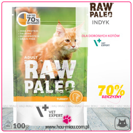 Raw Paleo - Adult Cat Turkey - INDYK - 100g
