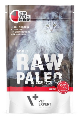 Raw Paleo - Adult Cat Beef - WOŁOWINA - 100g