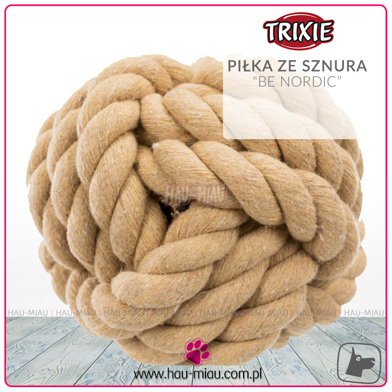 Trixie - Piłka ze sznura Be Nordic - 13 cm - TOY Trixie - Piłka ze sznura Be Nordic - 13 cm - TOY