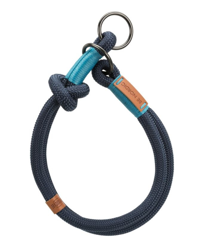 Trixie - Obroża zaciskowa linkowa tkana - Be Nordic - NIEBIESKA - S/M - 40cm Trixie - Obroża zaciskowa linkowa tkana - Be Nordic - NIEBIESKA - S/M - 40cm