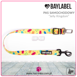 Baylabel - Pas do samochodu dla psa - Jelly Kingdom - 2,5 cm