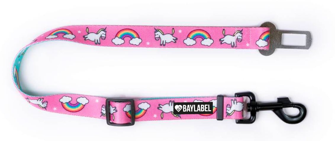 Baylabel - Pas do samochodu dla psa - Over the Rainbow - 2,5 cm