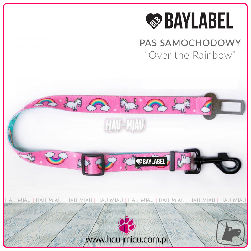 Baylabel - Pas do samochodu dla psa - Over the Rainbow - 2 cm Baylabel - Pas do samochodu dla psa - Over the Rainbow - 2 cm