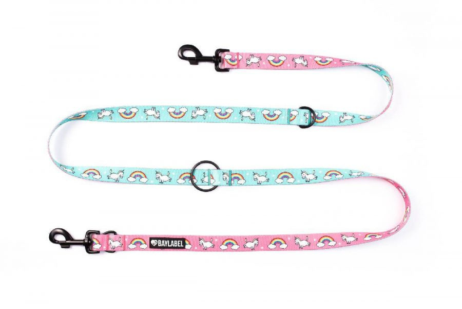 Baylabel - Smycz Przepinana 300 cm - Over the Rainbow - L Baylabel - Smycz Przepinana 300 cm - Over the Rainbow - L