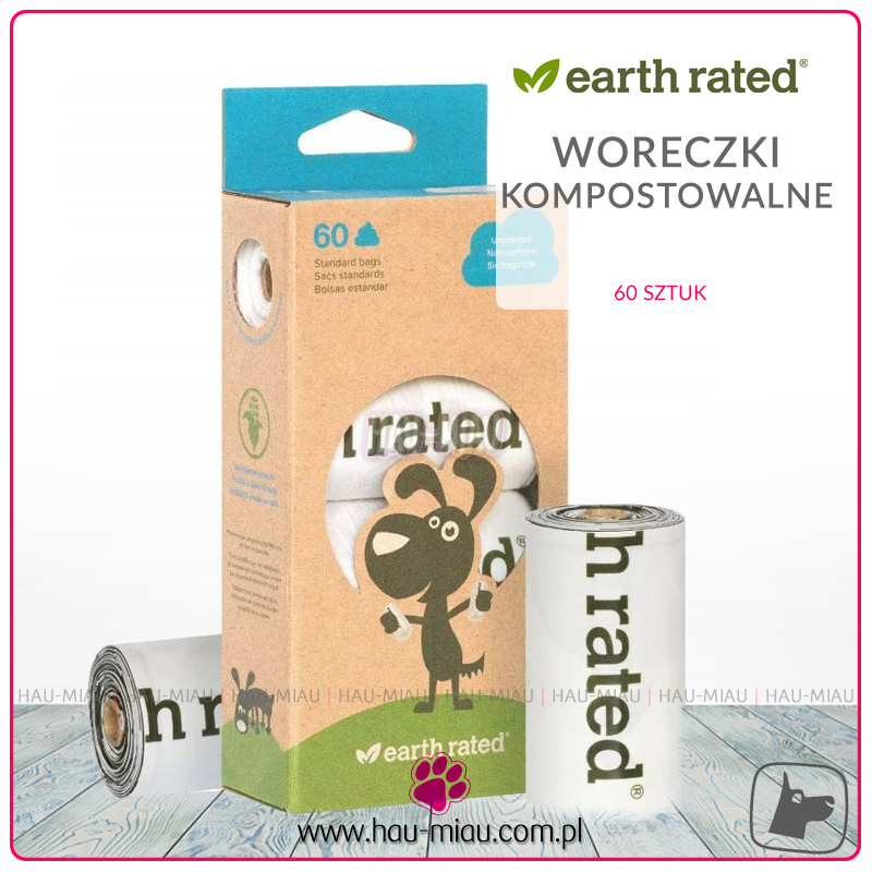 Earth Rated - Woreczki kompostowalne - 60 szt. Earth Rated - Woreczki kompostowalne - 60 szt.
