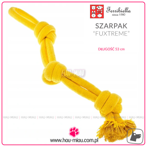 Ferribiella - Szarpak zabawka - Fuxtreme - ŻÓŁTY - 53cm - TOY Ferribiella - Szarpak zabawka - Fuxtreme - ŻÓŁTY - 53cm - TOY