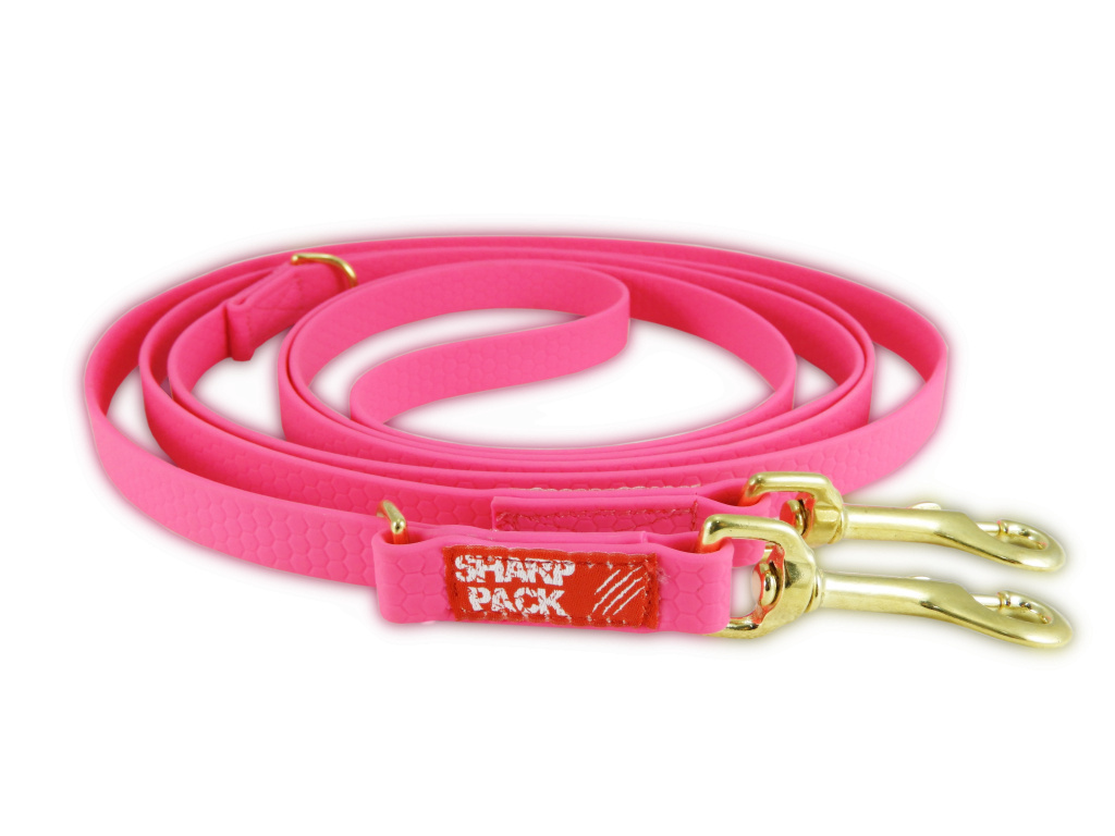 Sharp Pack - Smycz przepinana 250cm / 2,5cm - Hexa - RÓŻOWA Sharp Pack - Smycz przepinana 250cm / 2,5cm - Hexa - RÓŻOWA