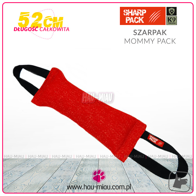 Sharp Pack - Szarpak szkoleniowy - MOMMY PACK - dł. ok 52cm - CZERWONY Sharp Pack - Szarpak szkoleniowy - MOMMY PACK - dł. ok 52cm - CZERWONY