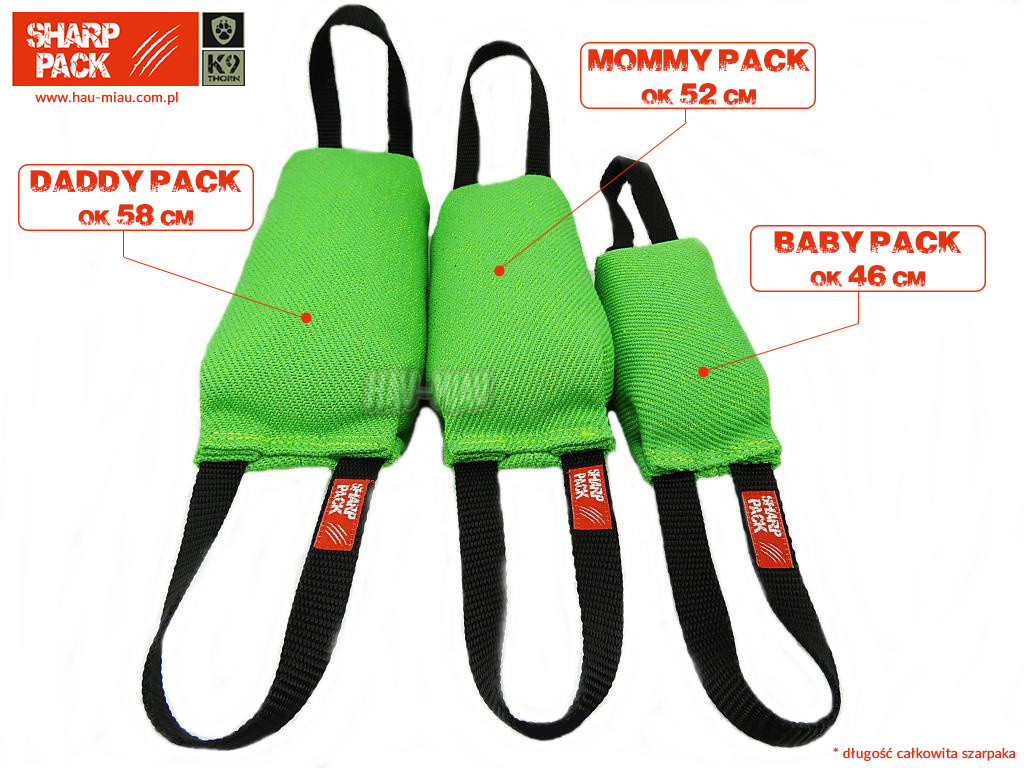 Sharp Pack - Szarpak szkoleniowy - DADDY PACK - dł. ok 58cm - CZERWONY Sharp Pack - Szarpak szkoleniowy - DADDY PACK - dł. ok 58cm - CZERWONY