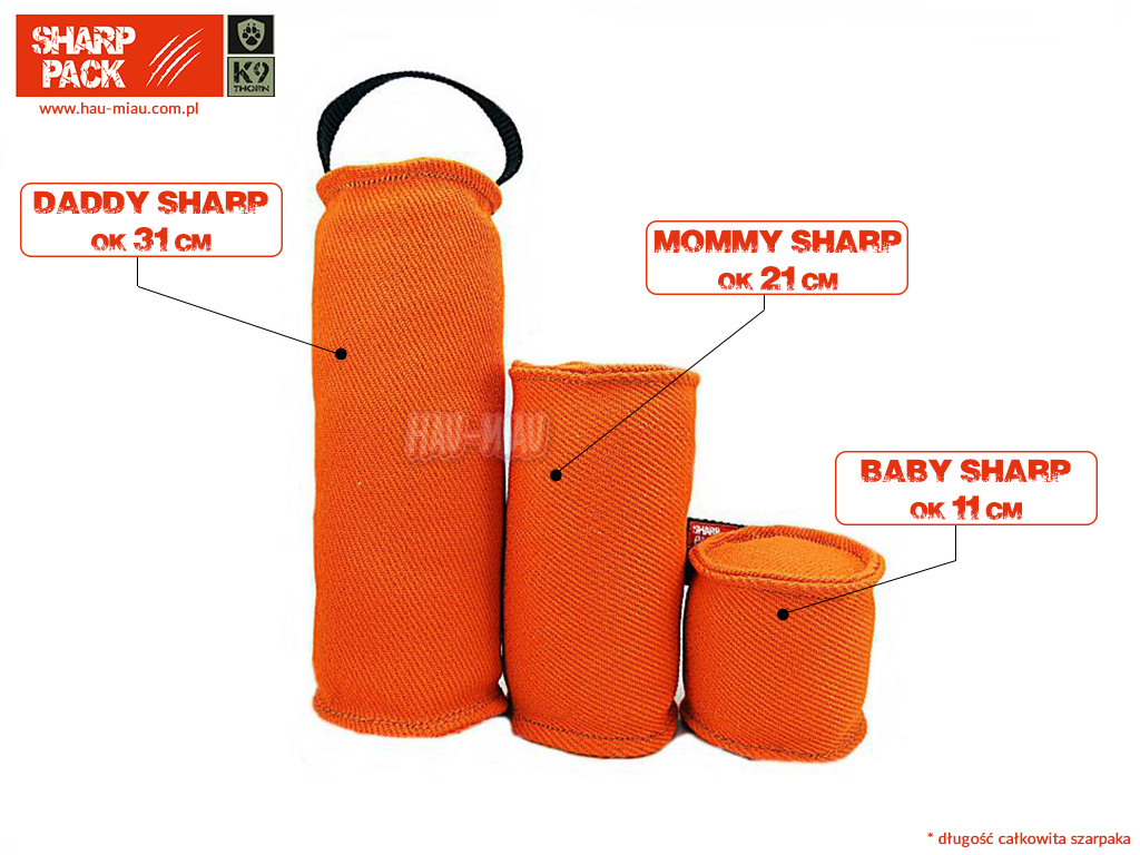 Sharp Pack - Szarpak szkoleniowy - DADDY SHARP - dł. ok 46cm - POMARAŃCZOWY Sharp Pack - Szarpak szkoleniowy - DADDY SHARP - dł. ok 46cm - POMARAŃCZOWY