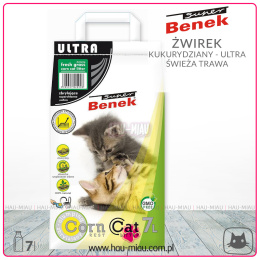 Super Benek - Corn Cat Ultra Fresh grass - Świeża trawa - 7 L