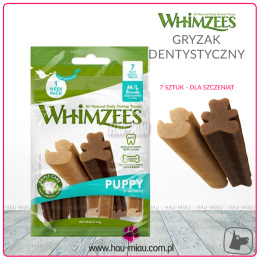 Whimzees - Gryzak dentystyczny - M/L - 7 szt dla Szczeniąt