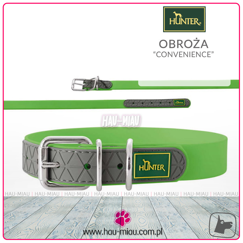 Hunter - Obroża Convenience 45 - Zielona Hunter - Obroża Convenience 45 - Zielona