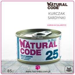 Natural Code - 25 - KURCZAK I SARDYNKI W GALARETCE - 85g