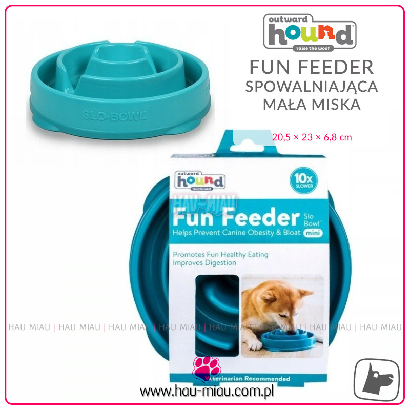 Outward Hound - Fun Feeder Slo Bowl mini - Mała miska spowalniająca jedzenie - (mała) Outward Hound - Fun Feeder Slo Bowl mini - Mała miska spowalniająca jedzenie - (mała)