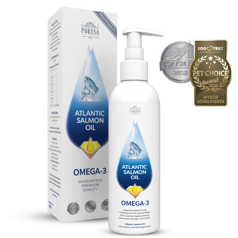 Pokusa - Atlantic Salmon Oil - Olej z łososia atlantyckiego - 1000 ml Pokusa - Atlantic Salmon Oil - Olej z łososia atlantyckiego - 1000 ml