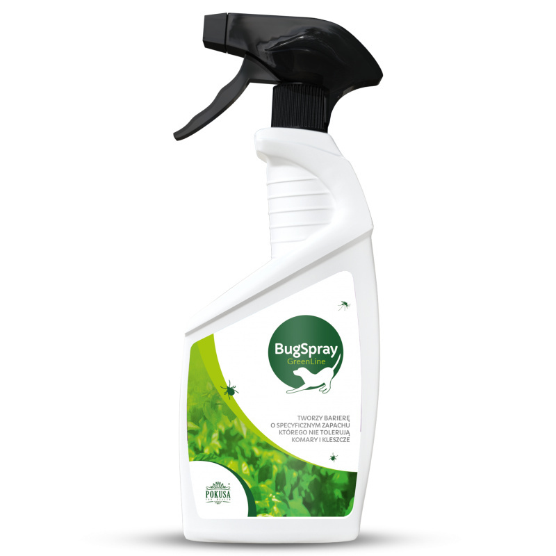 Pokusa - Green Line Bug Spray - Preparat przeciwko kleszczom i komarom - 750 ml