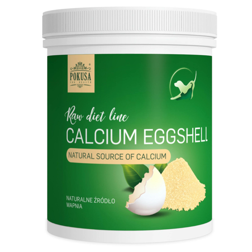 Pokusa - RawDietLine Calcium Eggshell - Wzmacnia kości i zęby - 1,5 KG
