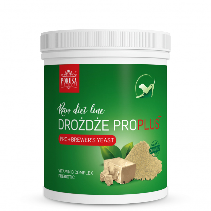 Pokusa - RawDietLine Drożdże browarnicze ProPlus - Poprawia odporność i poprawia kondycję sierści i skóry - 250g Pokusa - RawDietLine Drożdże browarnicze ProPlus - Poprawia odporność i poprawia kondycję sierści i skóry - 250g