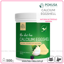 Pokusa - RawDietLine Calcium Eggshell - Wzmacnia kości i zęby - 500g