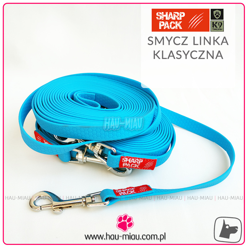 Sharp Pack - Smycz typu linka 500cm / 1,6cm - Hexa - NIEBIESKA Sharp Pack - Smycz typu linka 500cm / 1,6cm - Hexa - NIEBIESKA