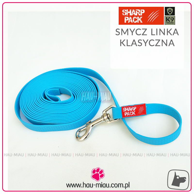 Sharp Pack - Smycz typu linka 500cm / 1,6cm - Hexa - NIEBIESKA Sharp Pack - Smycz typu linka 500cm / 1,6cm - Hexa - NIEBIESKA