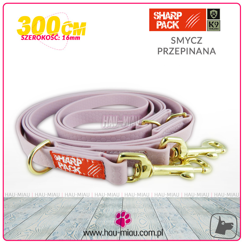 Sharp Pack - Smycz przepinana 300cm / 1,6cm - Hexa - WRZOSOWA Sharp Pack - Smycz przepinana 300cm / 1,6cm - Hexa - WRZOSOWA