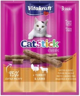 Vitakraft - Cat Stick Mini - Kabanos INDYK I JAGNIĘCINA - 18g