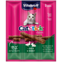 Vitakraft - Cat Stick Mini - Kabanos KACZKA I KRÓLIK - 18g